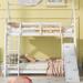 Twin Over Queen House Bunk Bed With Climbing Nets And Climbing Ramp