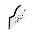 Montague Metal Products Inc. Arch Wall Plaque Metal in Gray/Black | 16.5 H x 10.25 W x 0.08 D in | Wayfair LCS-0001-W-BS