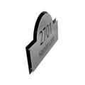 Montague Metal Products Inc. Arch Wall Plaque Metal in Green/Black | 16.5 H x 10.25 W x 0.08 D in | Wayfair LCS-0002-W-BHG