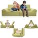 Twin Mattress - Isabelle & Max™ 10Pcs Play Sofa Set For Kids, Modular Fold Out Couch Playhouse Toddlers Polyester | Wayfair