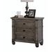 Loon Peak® Kissena Solid Wood Nightstand in Gray | Wayfair DA88B794DBEF4A2DBC8F23276AB53F2D