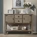 Winston Porter Schlenker 48.03" Solid Wood Sideboard Wood in Brown | 33.07 H x 48.03 W x 13.87 D in | Wayfair 66DC4750E7CA43C2BC3F2F73C589E76B