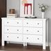 Winston Porter Crissman 6 - Drawer Dresser Wood in White | 51 H x 18 W x 7 D in | Wayfair DA6175E3F0E54A829783C8D3F9CA633B