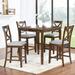 Gracie Oaks 5 Piece Dining Set Dining Table Set Dining Room Set Dining Set Kitchen Table & Chairs in Brown | 36.09 H x 34.59 W x 34.59 D in | Wayfair