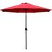 Arlmont & Co. 9' Patio Umbrella Outdoor Table Umbrella w/ 8 Sturdy Ribs in Red | Wayfair 242B435A936D48959CE410F8062C5C00