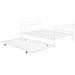 Winston Porter Kynlee Daybed Metal in White | 34.19 H x 82.49 W x 56.29 D in | Wayfair F5CA680B40044CD4B2BC2F4CE09604CB