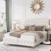 House of Hampton® Roxbury Platform Storage Bed Upholstered/Velvet/Metal in Brown | 44.2 H x 60 W x 83.3 D in | Wayfair