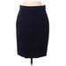 J.Crew Formal Skirt: Blue Solid Bottoms - Women's Size 4