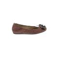 Lavender Label by Vera Wang Flats: Ballet Wedge Casual Brown Solid Shoes - Women's Size 7 - Round Toe