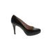 Prada Heels: Pumps Stiletto Minimalist Black Solid Shoes - Women's Size 37 - Round Toe