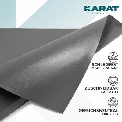Karathomeliving - Bodenschutzmatte für Hartböden Neo Erhältlich in vielen Farben Dunkelgrau 90 x Image