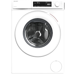 Sharp ES-NFW612CWB-DE Frontlader-Waschmaschine (Slim), 6 kg, 1200 U/Min., 15 Programme, Dampf-Zusatzfunktion, Invertermotor, AquaStop, Weiß