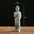 statue de Bouddha - parfaite pour le jardin zen, l'aquarium de poissons, le yoga, le bonsaï et plus - décoration spirituelle feng shui et ornements de thé porte-bonheur