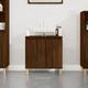 Maisonchic - Mobile Bagno Lavabo, Mobile base lavabo, Armadietto da Terra Mobiletto Rovere Marrone