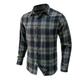 Men's Shirt Button Up Shirt Flannel Shirt Plaid Shirt Overshirt Black Red Blue Long Sleeve Plaid / Check Lapel Spring Fall Outdoor Daily Wear Clothing Apparel