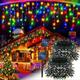 Solar String Light Multi-Colored, Christmas Solar Powered With 8 Modes Waterproof Copper Wire Fairy Lights for Bedroom Patio Garden Tree Party Yard Decoration Lighting Decoration for Balcony, Xmas,