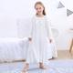 Kids Girls' Loungewear Long Sleeve White Ivory Pink Solid Color Spring Fall Active Home 7-13 Years