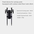 Outdoor Canopy Pole Holder Beach Fishing Sunshade Pole Base Quick Installation Adjustable Ground Nail Accessories