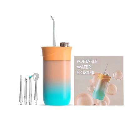 4 In 1 Water Flosser For Teeth Cordless Water Flossers Oral Irrigator With DIY Mode 4 Jet Tips Tooth Flosser Portable And Rechargeable For Home Travel For Men And Women Daily Teeth Care