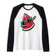 Cooles Dab Watermelon Dabbing Shirt, niedliches Dab Fruit Outfit für Liebhaber Raglan