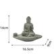 Buddha-Statue – perfekt für Zen-Garten, Fischaquarium, Yoga, Bonsai und mehr – spirituelle Feng-Shui-Dekoration und glückliche Teemann-Ornamente