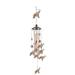 Huaai Home Garden Decoration Vintage Wrought Iron Hummingbird Wind Chime Pendant B