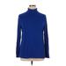 Charter Club Long Sleeve Top Blue Turtleneck Tops - Women's Size X-Large