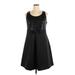 Isabel Toledo for Lane Bryant Casual Dress - Mini Scoop Neck Sleeveless: Black Solid Dresses - Women's Size 14