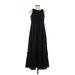 Club Monaco Casual Dress - A-Line Crew Neck Sleeveless: Black Print Dresses - New - Women's Size 00