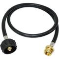 4FT Propane Hose Adapter 1lb to 20lb Propane Tank Hose with QCC1/Type1 Tanks Propane Adapter Hose with Connection for Weber Q Grill/Coleman Stove/Buddy Heater