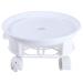 Universal Wheel Tray House Plants Pot Stand for Flower Plastic Serving Trays Drawer Type Flowerpot Support Cart White