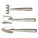 Stainless Steel Shovel Rake Cookie Jar Bonsai Kit Trowel Miniature Child