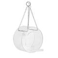 Clear Window Bird Feeder Bird House Outside Hanging Birdhouse Tray Holder with Chains for Finch Chickadees Bluebirds