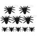 10pcs Flocking Craft Spider Props Halloween Spider Prank Props Spider Toys