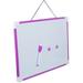 Hanging Message Board Kids Easel with Magnetic Drawing for Pvc Office Supply Pad Child Refrigerator Purple