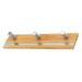 Coat Hangers Hook Wall Rail Rack Bamboo Metal Stainless Steel