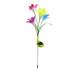 1pc Solar Power Flower Light Colored Lily Ground Lamp Stikc Light for Yard Garden