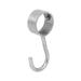 Wardorbe Hook Wall Mounted Clothing Rack Metal Utility Hooks Cup Stainless Steel Clothes 2 Pcs