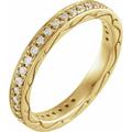 14K Yellow 1/3 CTW Natural Diamond Eternity Band Size 8 62318:128:P