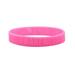 Cancer Awareness Pink Ribbon Silicone Bracelet Wrist Band Womens Bracelets