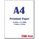 100 Pcs Double Sided Thermal Paper A4 Printing Paper Multifunctional Double Sided Anti-Static Pure White Office Computer Paper For Business Office Work