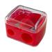 GERsome Small Pencil Sharpeners Manual for Kids Colored Hand Pencil Sharpener Manual Pencil Sharpener Dual-Hole with Cover for Kids Home Offices School