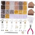 4240 Pieces Earring Hooks for Jewelry Making Earring Making Supplies kit with Earring Hooks Earring Backs for Jewelry Making and Repair