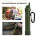 Dsseng Portable Water Purifier Water Filter Straw Outdoor Survival Water Purification Straw for Camping Hiking Travel Emergency Gear