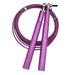 Speed Skipping Rope Adjustable Jumping Rope with Aluminium Alloy Handle and Ball Bearing Tangle-Free Exercise Rope for Fat Burning Exercises Cross Fit Training Fitness Exercis - Purple