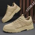 New In Shoes For Men Casual Winter Boots Platform Sneakers Work Safety Leather Loafers Hiking Designer Luxury Tennis Sport Khaki 399-8 41