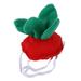 Halloween Hat Pet Cat Costume Dog Strawberry Headband Headdress Decorative Cap Accessories Shaped Novelty Headgear