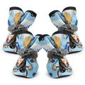 Anti-Slip Pet Boots Dog Waterproof Rain Shoes Protective Rain Booties Socks 4x