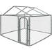 Chain Dog Kennel Enclosure Pet System | DIY Box Playpen With Roof Frame | Pet Chicken Coop Run Hen House | 7.5 X 7.5 X 4Feet | DK7X7X4RF