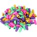 130pcs Kids Erasers Kids Pencil Erasers Stationery Eraser Color Pencils for Kids Cute Erasers Eraser Tops Set Colored Pencils Cap Erasers Colorful Eraser Jacket Eraser Head Cartoon